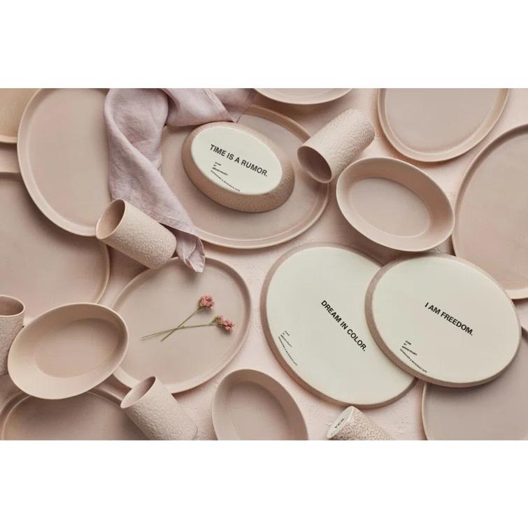 Stone by Mercer Project Katachi 16-Piece Dinnerware Set Stoneware