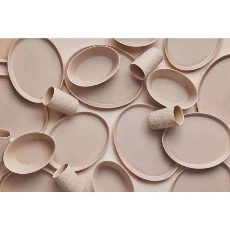 Stone by Mercer Project Katachi 16-Piece Dinnerware Set Stoneware