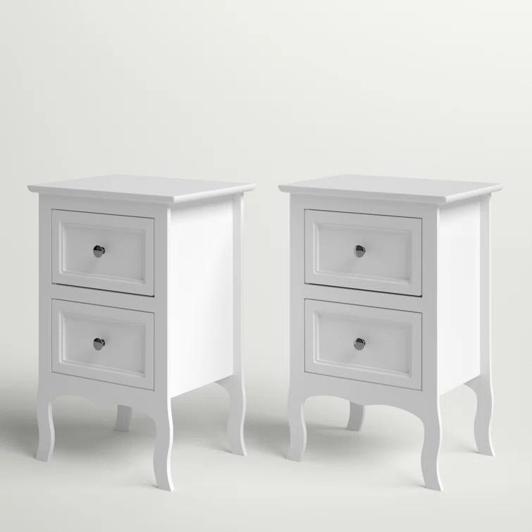 Authement 2 - Drawer Nightstand Storage Cabinet（set of 2）