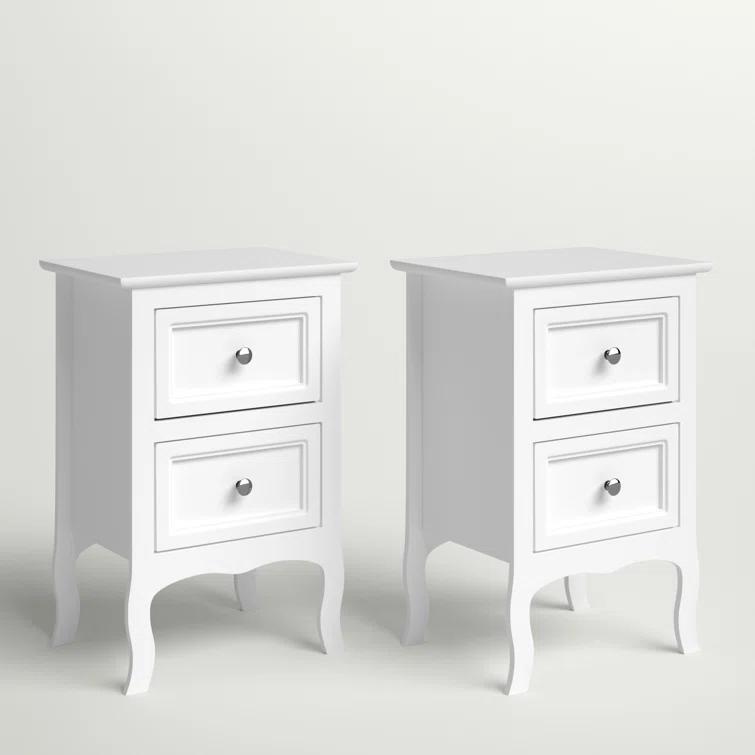 Authement 2 - Drawer Nightstand Storage Cabinet（set of 2）