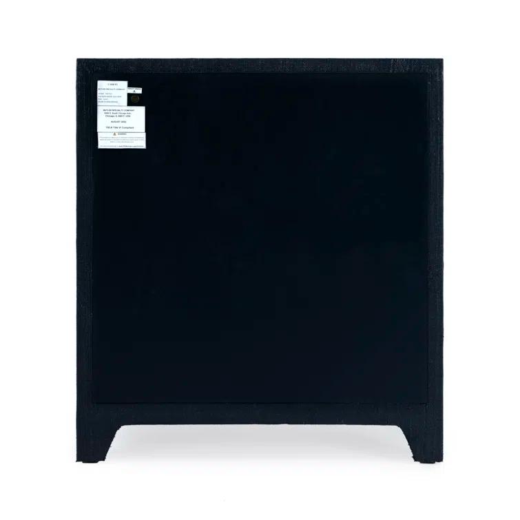 Butler Specialty Company Bar Harbor Raffia 3 Drawer Chest - Navy Blue