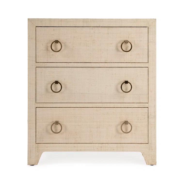 Butler Specialty Company Bar Harbor Natural Raffia 3 Drawer Chest - Natural