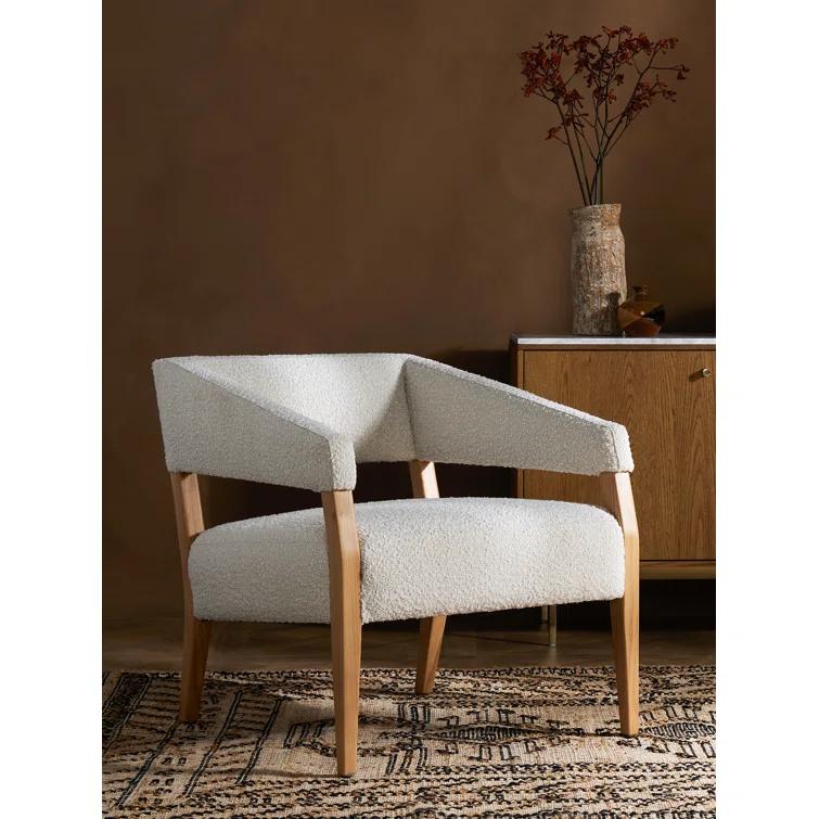 Knoll Natural Blonde Ash Wood Accent Chair
