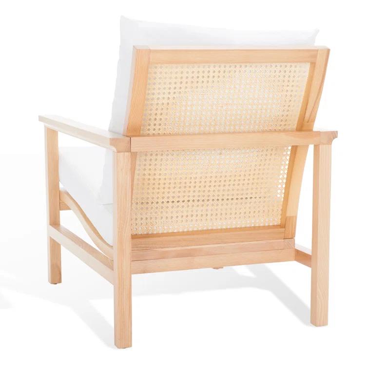 Safavieh  Couture Maddison Cane Back Accent Chair - 28 in. W x 37 in. D x 33 in. H Natural