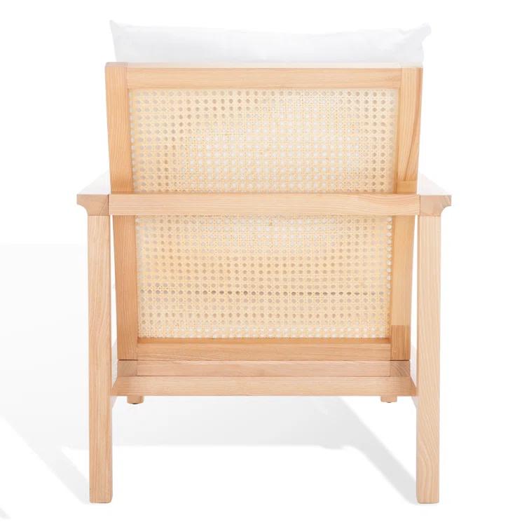 Safavieh  Couture Maddison Cane Back Accent Chair - 28 in. W x 37 in. D x 33 in. H Natural