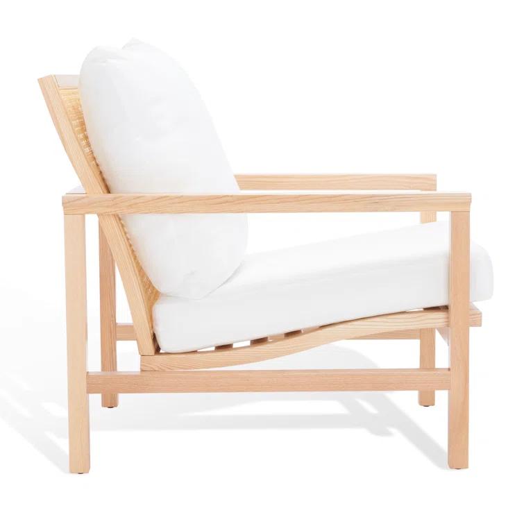 Safavieh  Couture Maddison Cane Back Accent Chair - 28 in. W x 37 in. D x 33 in. H Natural