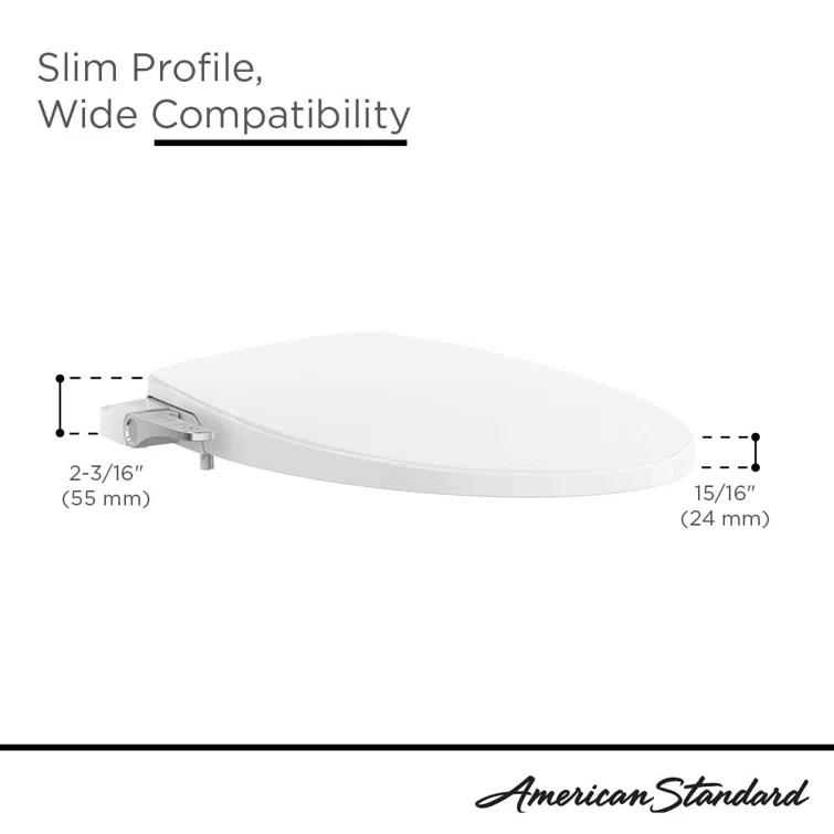 AquaWash Elongated Toilet Seat Bidet