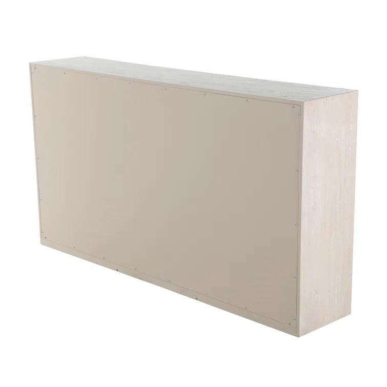 Arlee Cerused Natural Blonde Wood Console Table