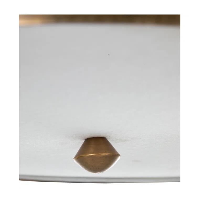 Gabby Dove Fabric Semi Flush Mount