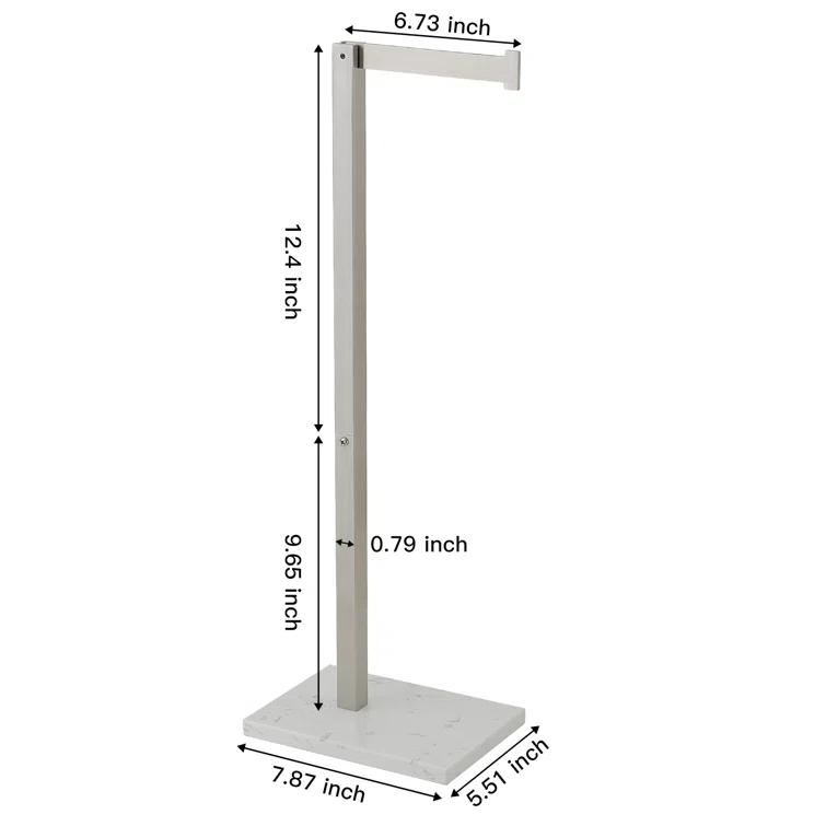 Free Standing Toilet Paper Holder with Weighted Base