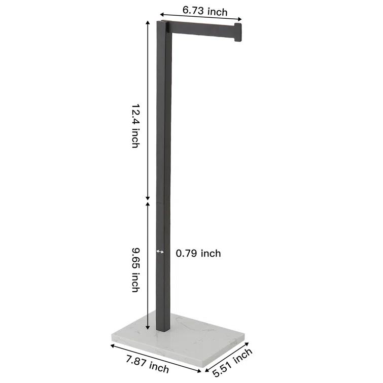 Free Standing Toilet Paper Holder with Weighted Base