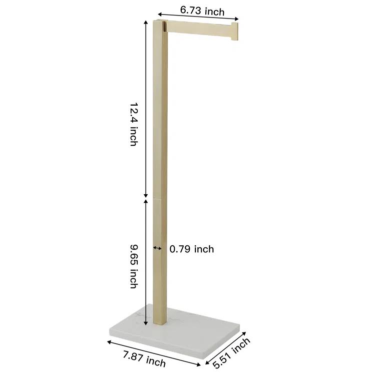 Free Standing Toilet Paper Holder with Weighted Base