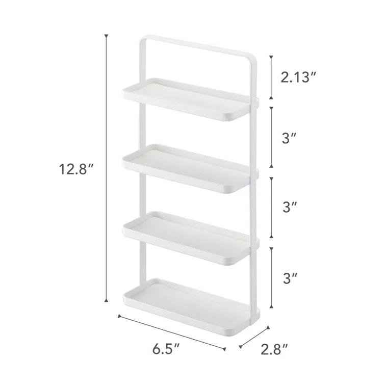 Tower Yamazaki Home 4-Tier Accessory Tray, Jewelry Holder & Storage Organizer, Steel, Handle