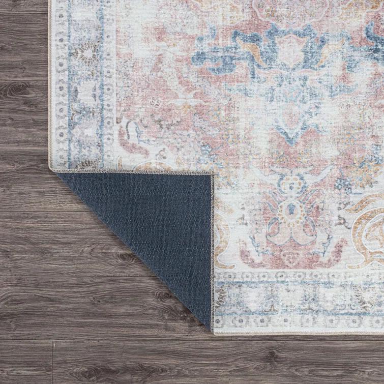 Quinn Oriental Flatweave Machine Washable Polyester Performance Rug