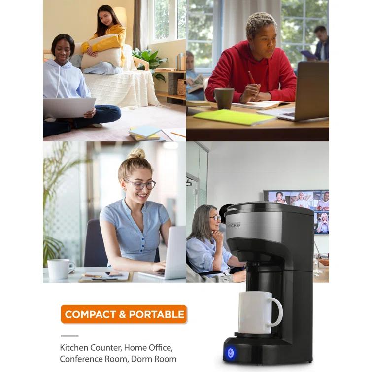 CHM Series Commercial Chef Coffee Machine, K Cup Coffee Maker 13 Ounce Water Tank, Single Serve Coffee Maker