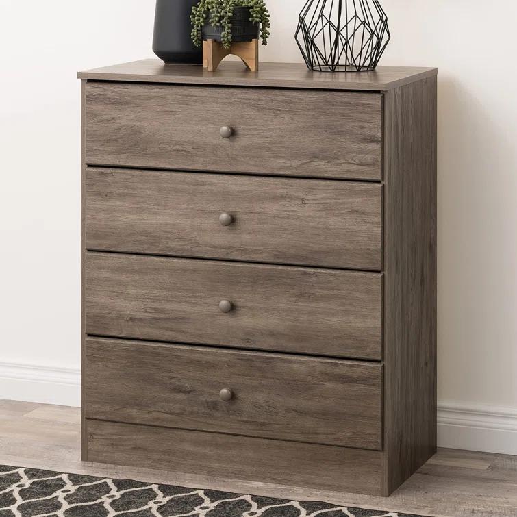 Mcclarrie Simplistic 4 Drawer 30" W Dresser
