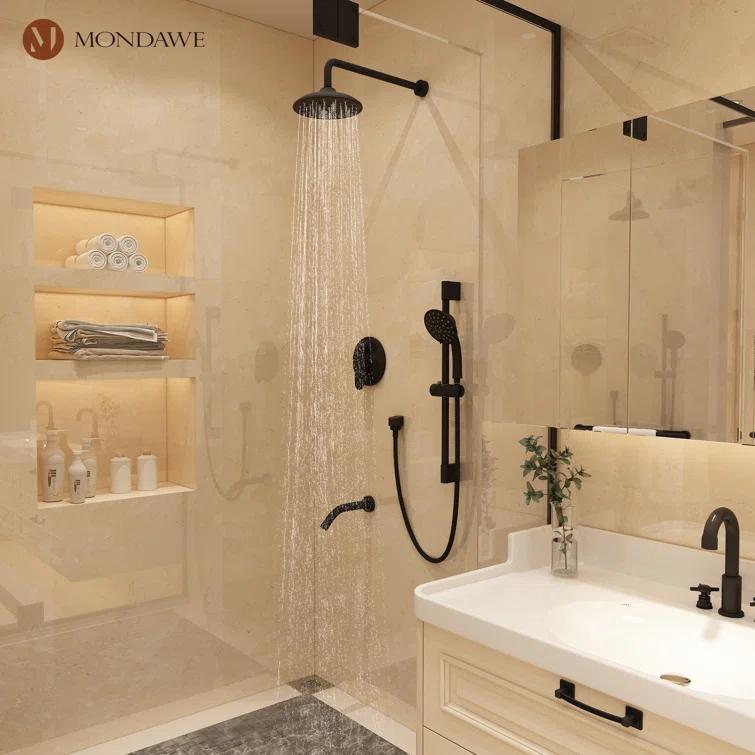 Calliope Wall Mounted 3 Function Retro Shower System with 3 Setting Handheld