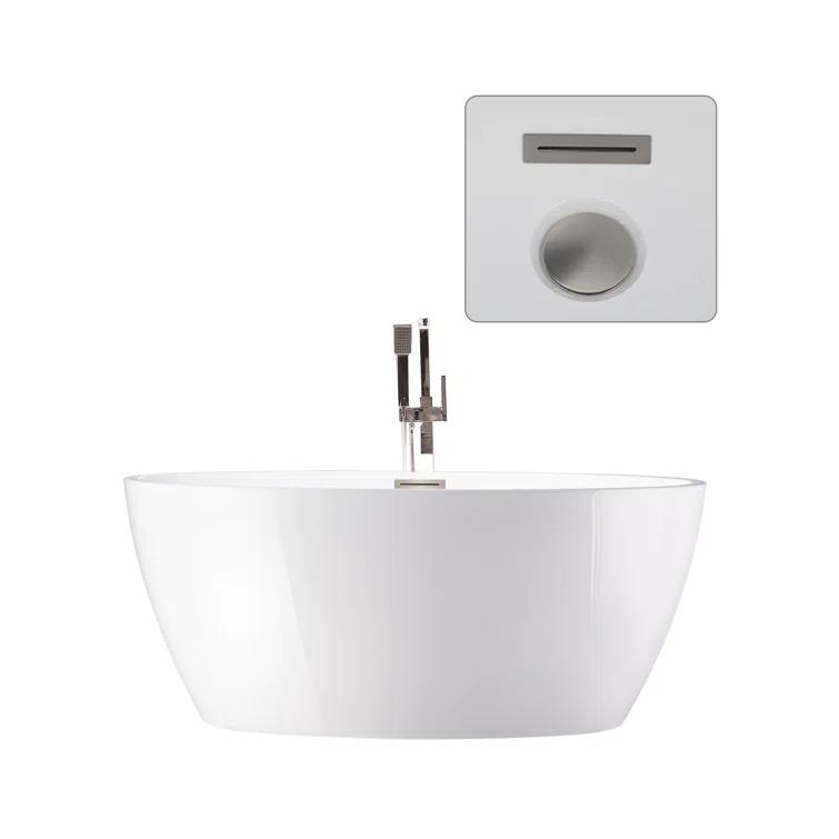 Freestanding Soaking Acrylic Bathtub