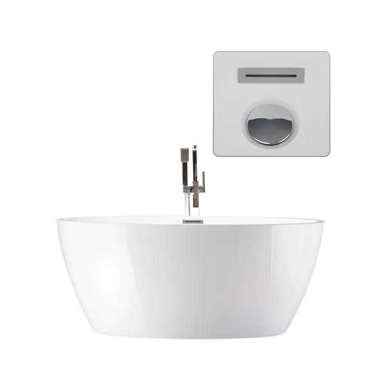 Freestanding Soaking Acrylic Bathtub