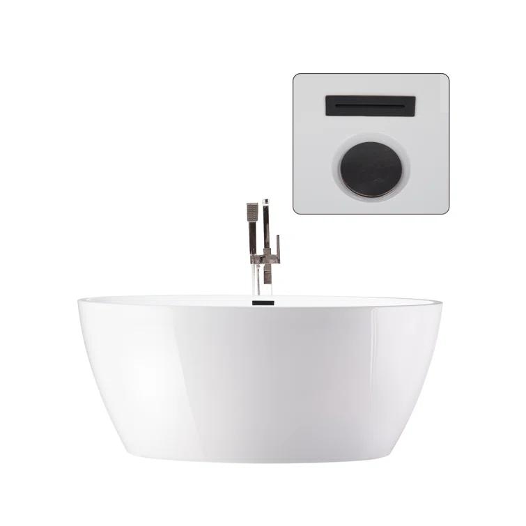 Freestanding Soaking Acrylic Bathtub