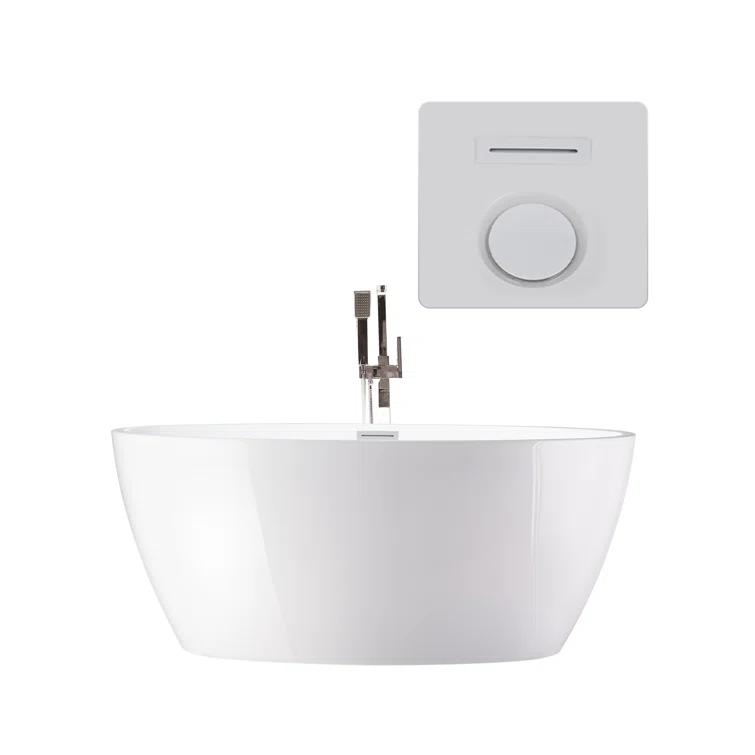 Freestanding Soaking Acrylic Bathtub