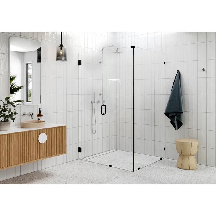 Glass Warehouse 78" H Pivot Frameless Shower Door 90-WH-42-38-CH