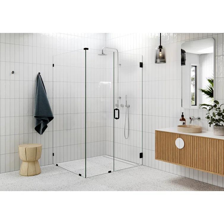 Glass Warehouse 78" H Pivot Frameless Shower Door 90-WH-42-38-CH