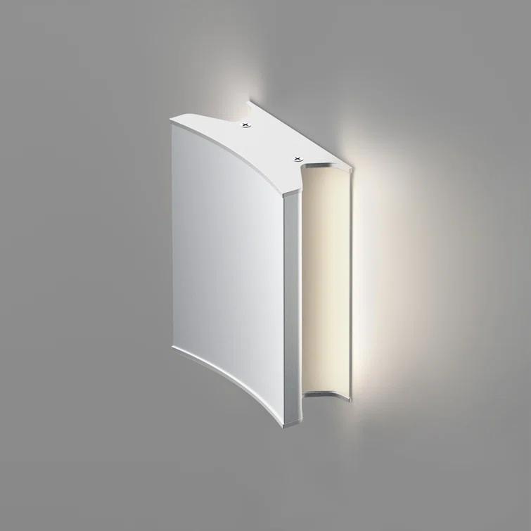 Sleek Modern White Aluminum LED Suspension Light
