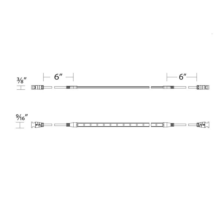 InvisiLED® Outdoor Wet Rated LED Tape 1.2W/ft
