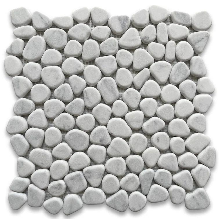 12" x 12" Marble Rocks Mosaic Wall & Floor Tile