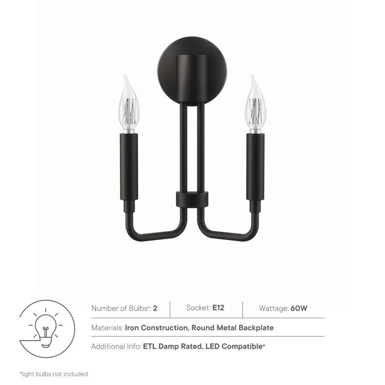 Modway Rekindle 2-Light Wall Sconce
