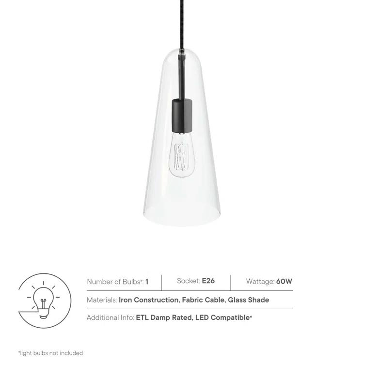 Modway Beacon 1-Light Pendant Light