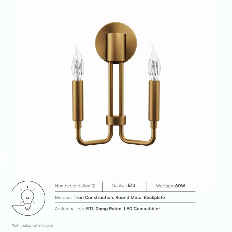 Modway Rekindle 2-Light Wall Sconce
