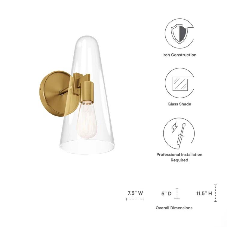 Modway Beacon 1-Light Wall Sconce