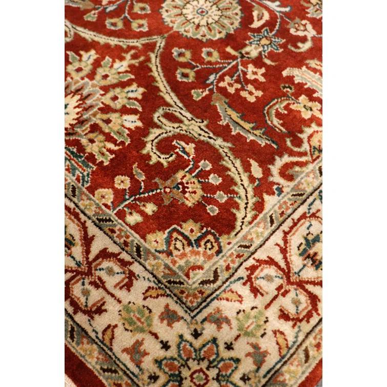 Pasargad Baku Hand Knotted Wool Floral Rug