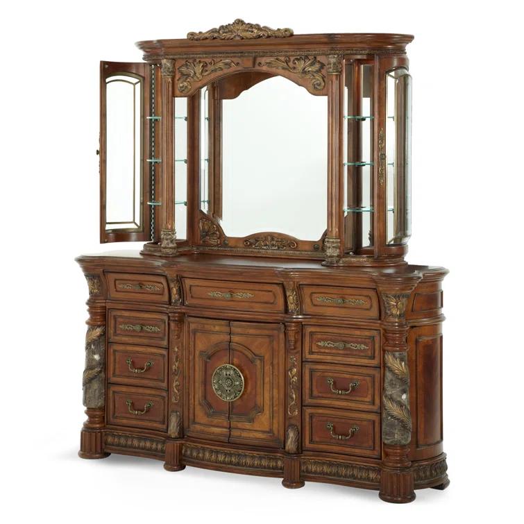 Villa Valencia Dresser & Mirror Set