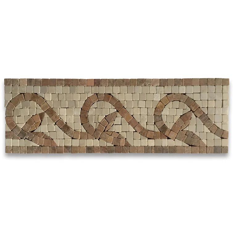 4" x 12" Marble Mosaic Sheet Wall Floor Use Tile