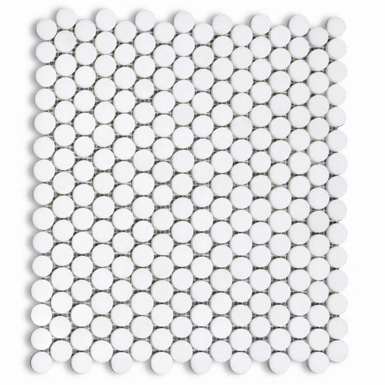 12" x 11" Marble Mosaic Wall & Floor Tile
