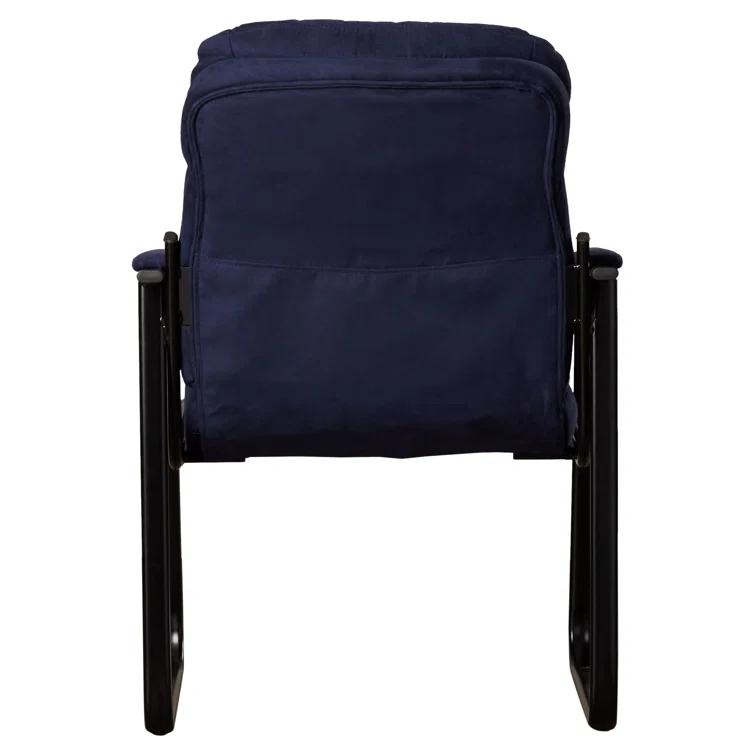 Isla Modern LeatherSoft Executive Side Reception Chair with Sled Base by Flash Furniture