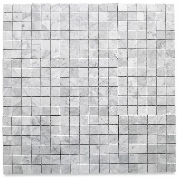 12" x 12" Marble Grid Mosaic Wall & Floor Tile