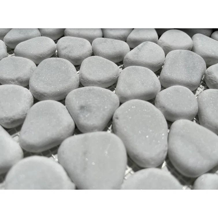 12" x 12" Marble Rocks Mosaic Wall & Floor Tile