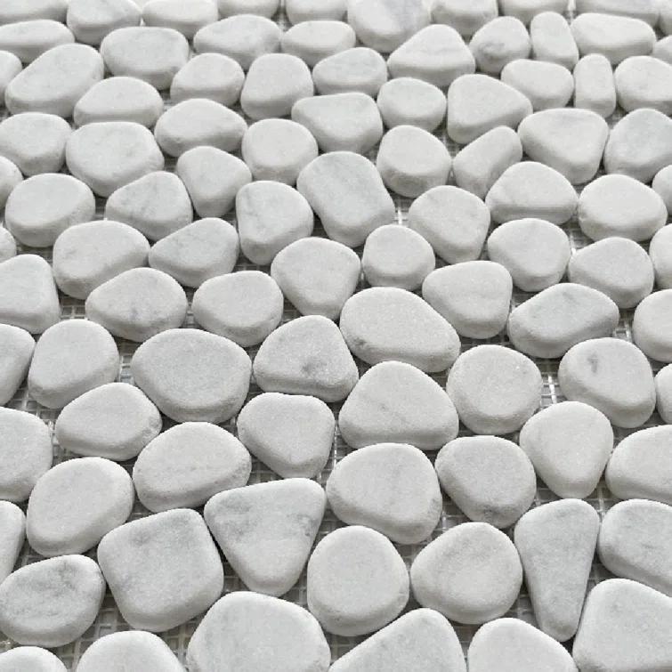 12" x 12" Marble Rocks Mosaic Wall & Floor Tile