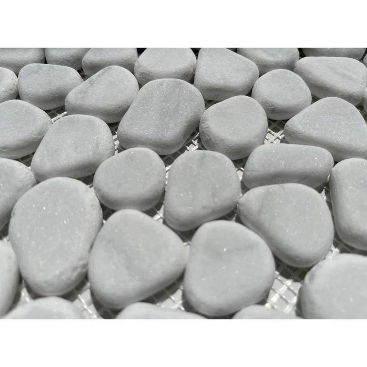 12" x 12" Marble Rocks Mosaic Wall & Floor Tile