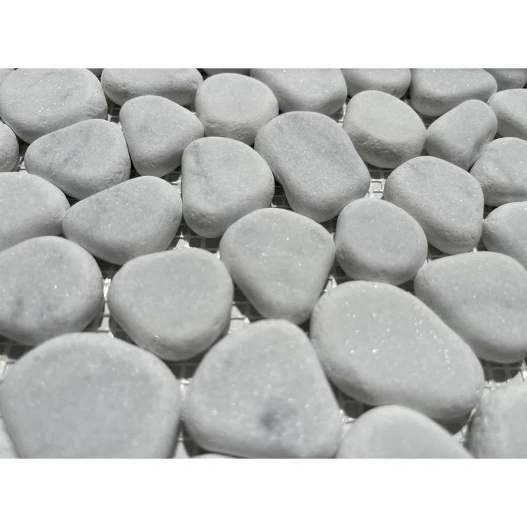 12" x 12" Marble Rocks Mosaic Wall & Floor Tile