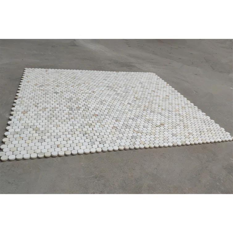 Calacatta 12" x 11" Marble Mosaic Tile