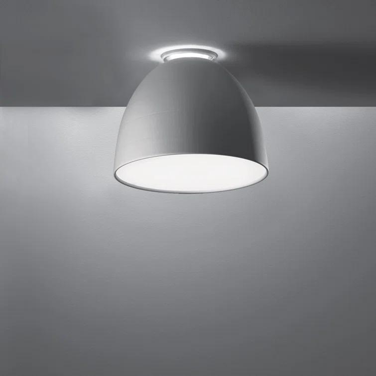 Gloss Grey Aluminum Indoor/Outdoor LED Bowl Light