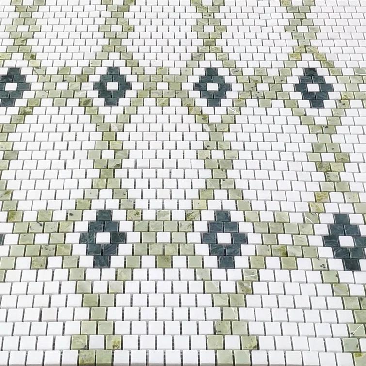 10" x 10" Marble Mosaic Wall & Floor Tile