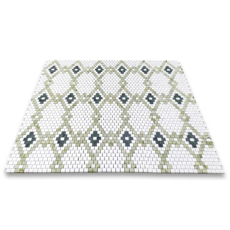 10" x 10" Marble Mosaic Wall & Floor Tile