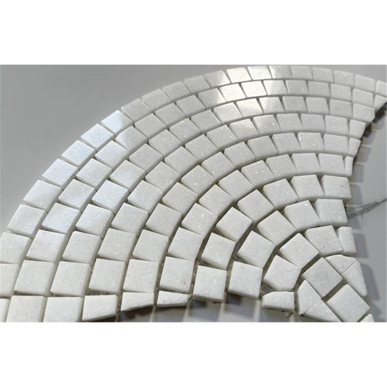 13" x 7" Marble Mosaic Sheet Subway Wall & Floor Tile