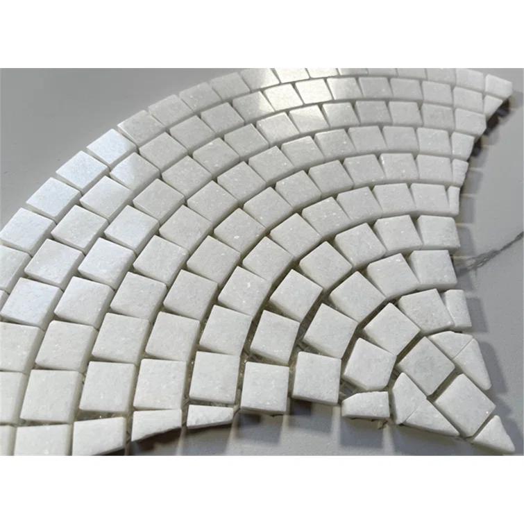 13" x 7" Marble Mosaic Sheet Subway Wall & Floor Tile